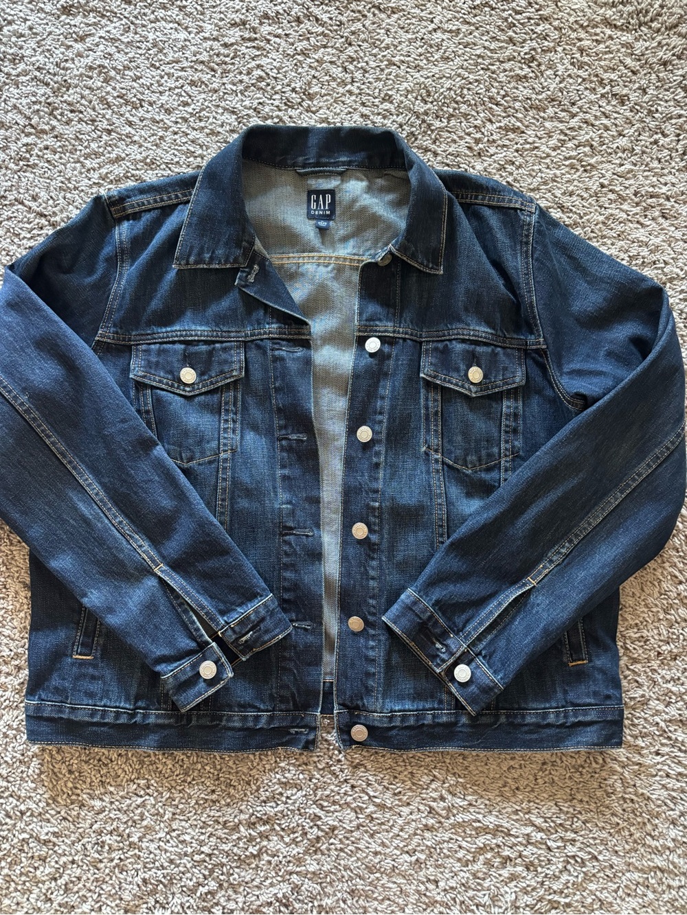 GAP Indigo Blue Denim Trucker Jacket